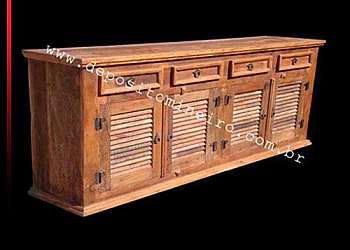 Deck de madeira de demolição Deck de madeira de demolição