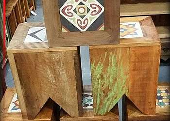 Deck de madeira área externa Deck de madeira área externa