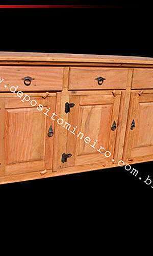 Buffet de madeira rustica Buffet de madeira rustica