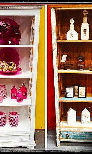 Estante de madeira rústica Estante de madeira rústica